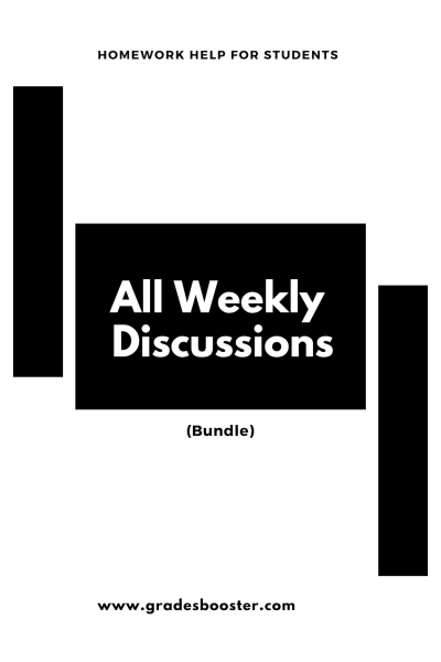 NR 599 Discussions-Answers Week 1 - 8